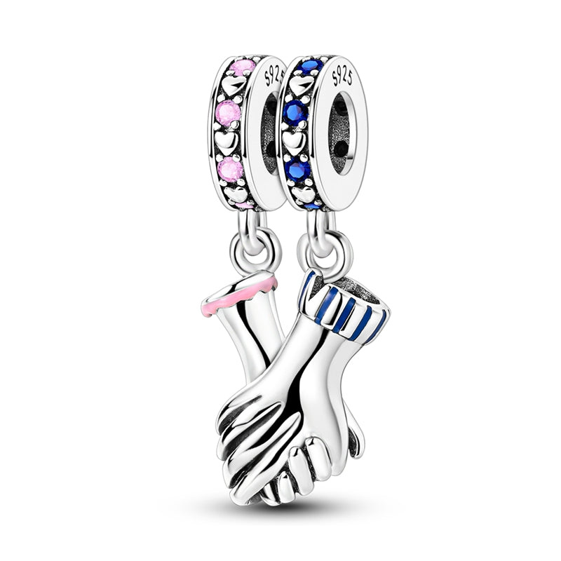 Valentine's Day Holding Hands Combination Charm