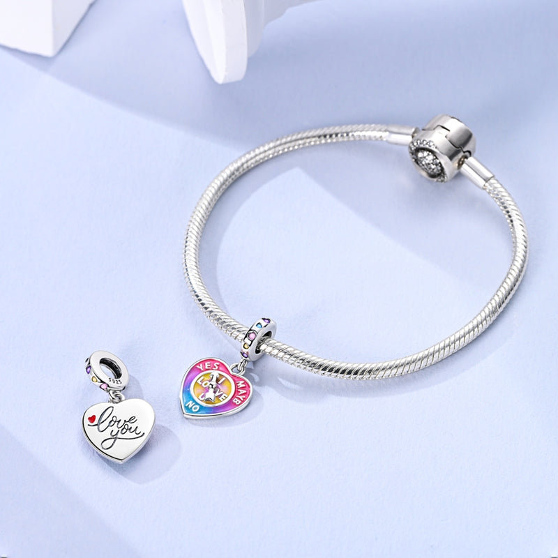 Choose Love Heart Charm