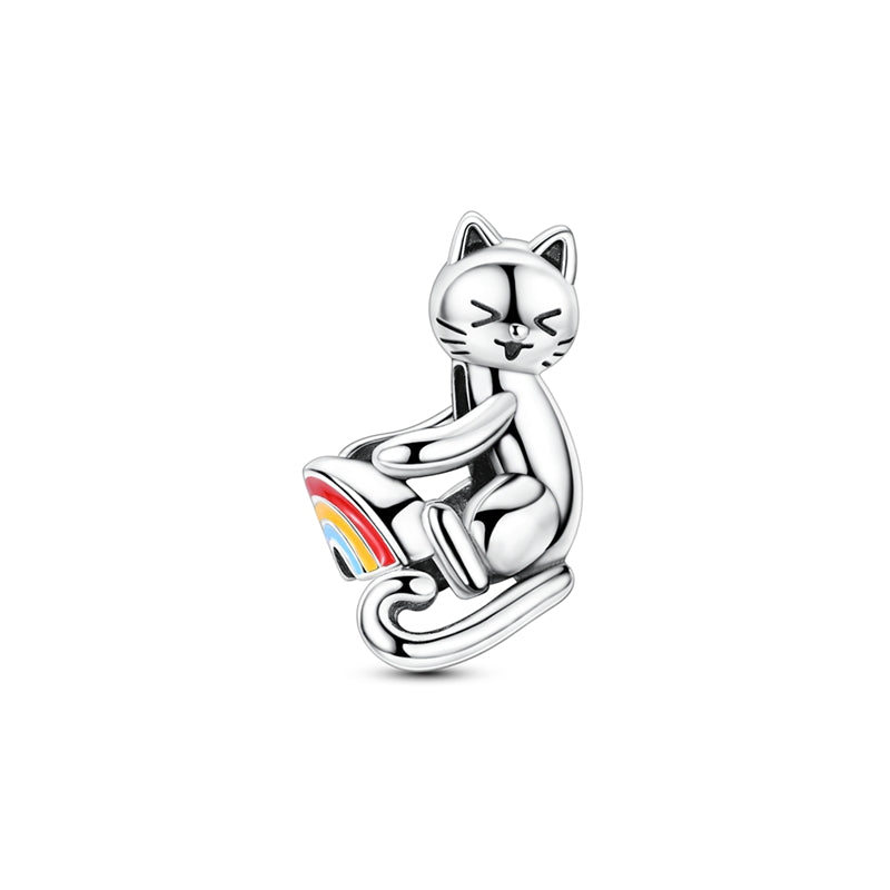 Naughty Cat Hug Charm