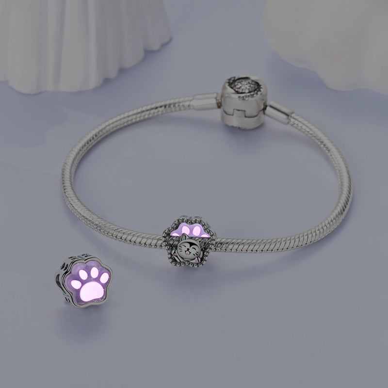 Color-Changing Cute Cat Claw Charm