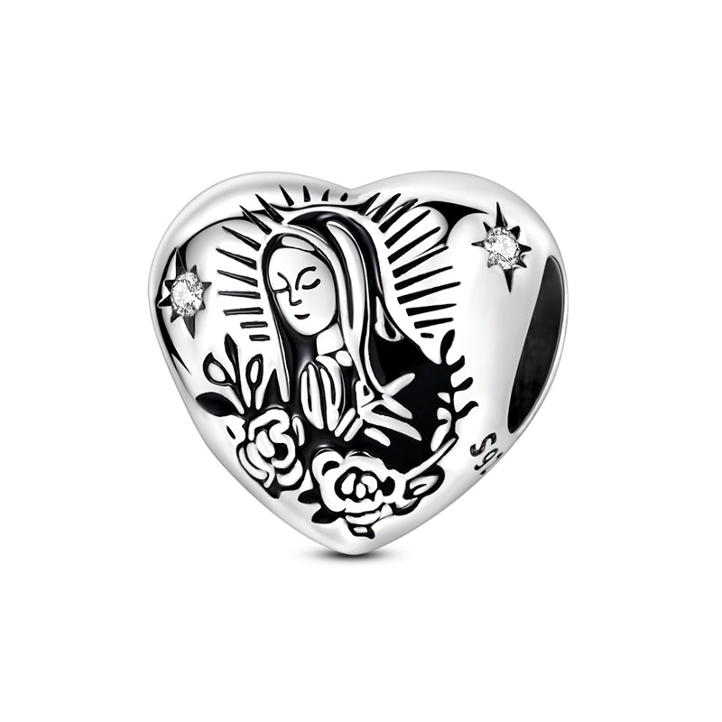 Our Lady of Mercy Heart Charm