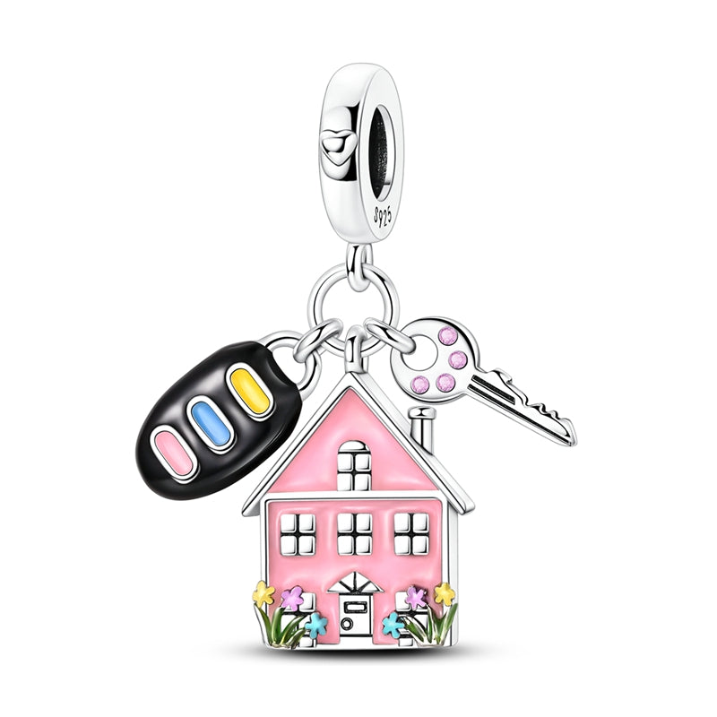 Family House Key Charm