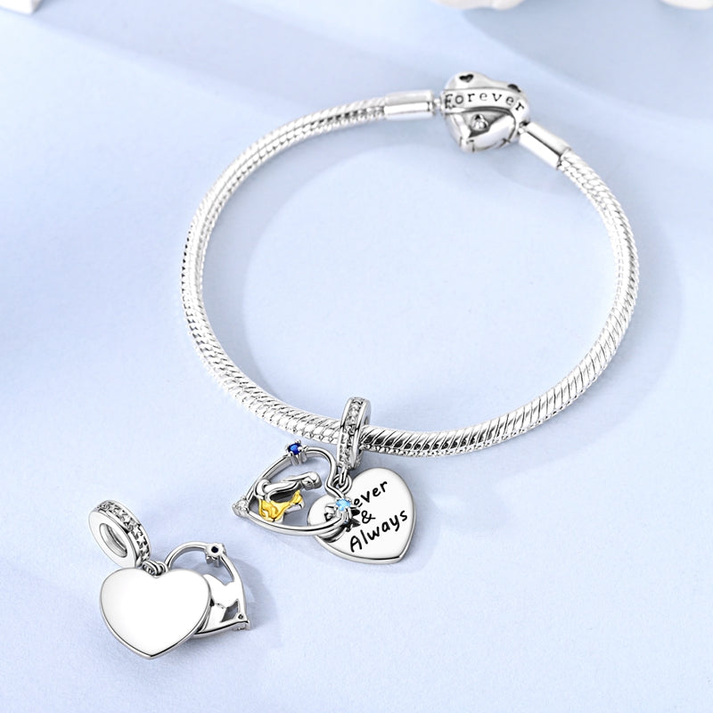 Girl and Puppy Charm