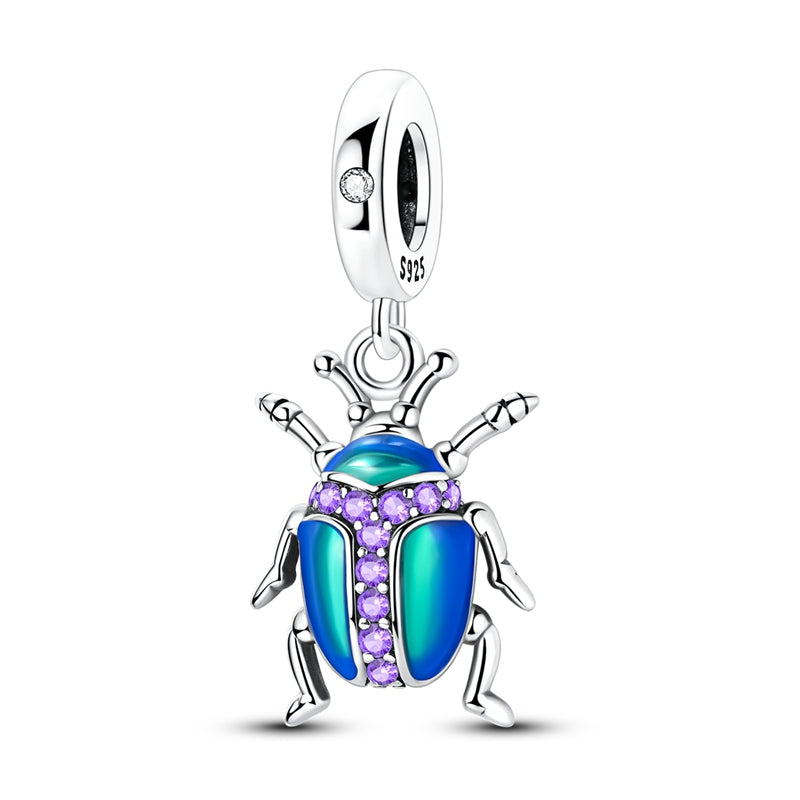 Spring Colorful Beetle Charm