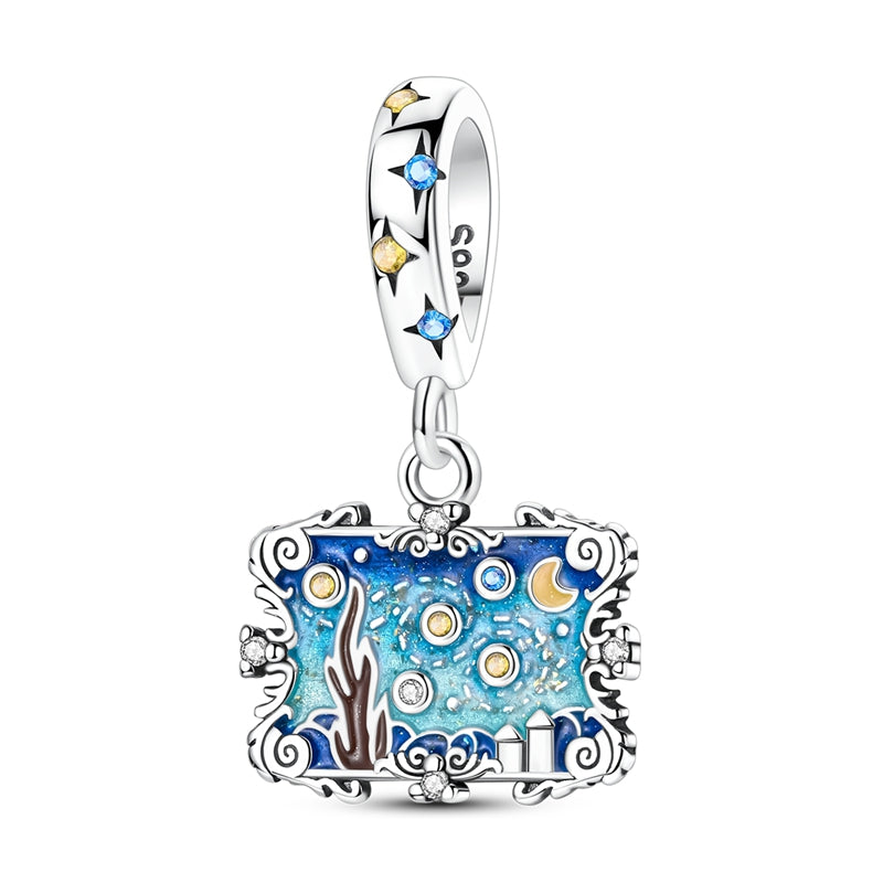Van Gogh Starry Night Painting Hanging Charm