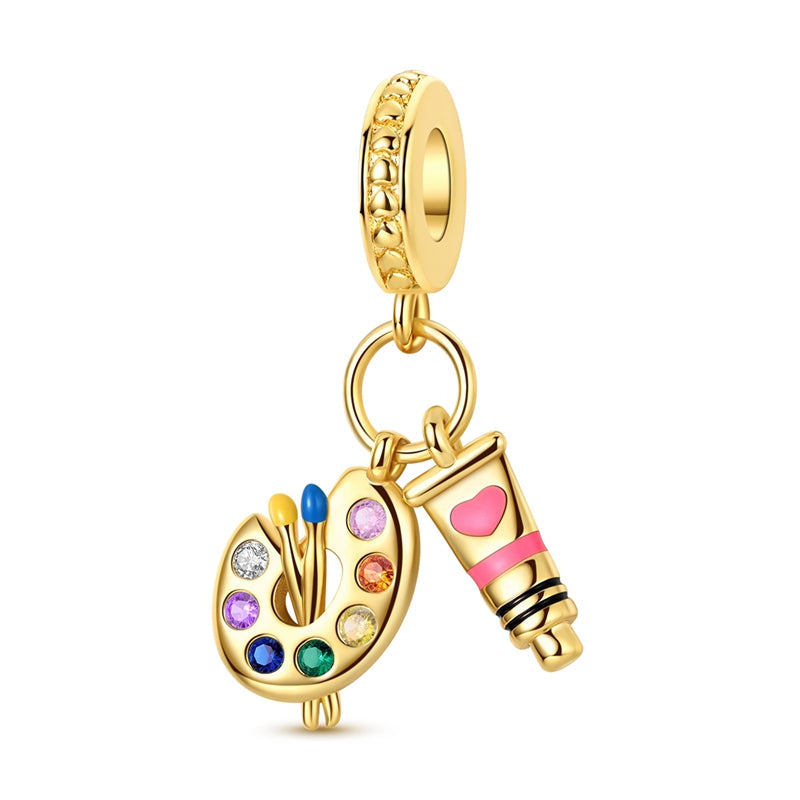 Gold Palette Charm