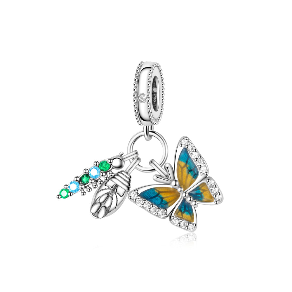 Cocoon to Butterfly 3-Piece Charm Set