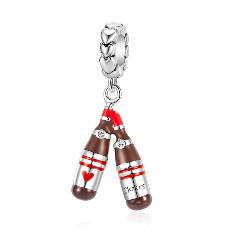 Valentine's Day Double Wine Bottle Romantic Charm