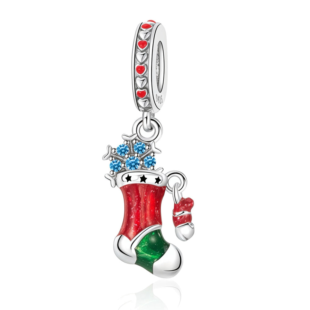 Snowflake Christmas Stocking Charm