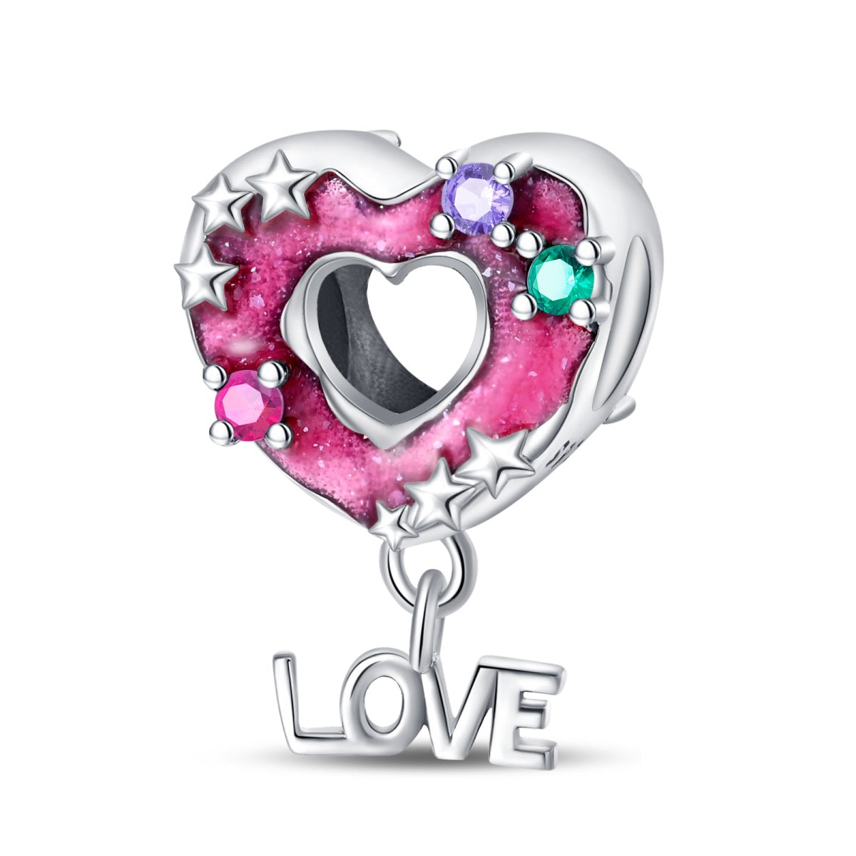 Afternoon Tea Heart-Shaped Donuts Charm
