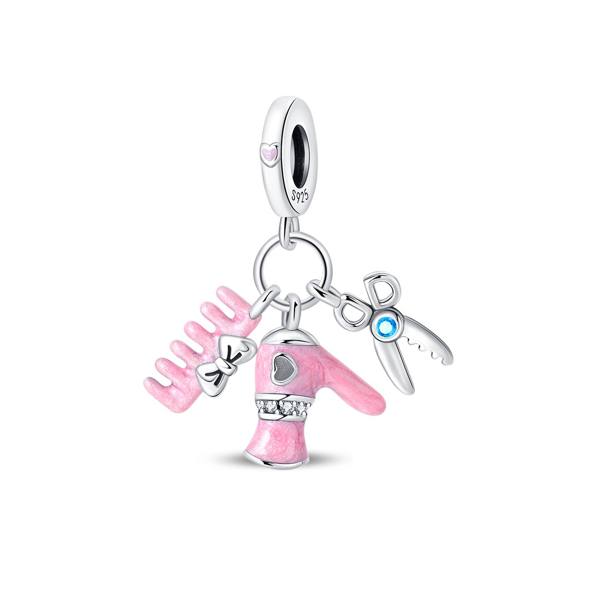Hairdressing 3-Piece Charm Set