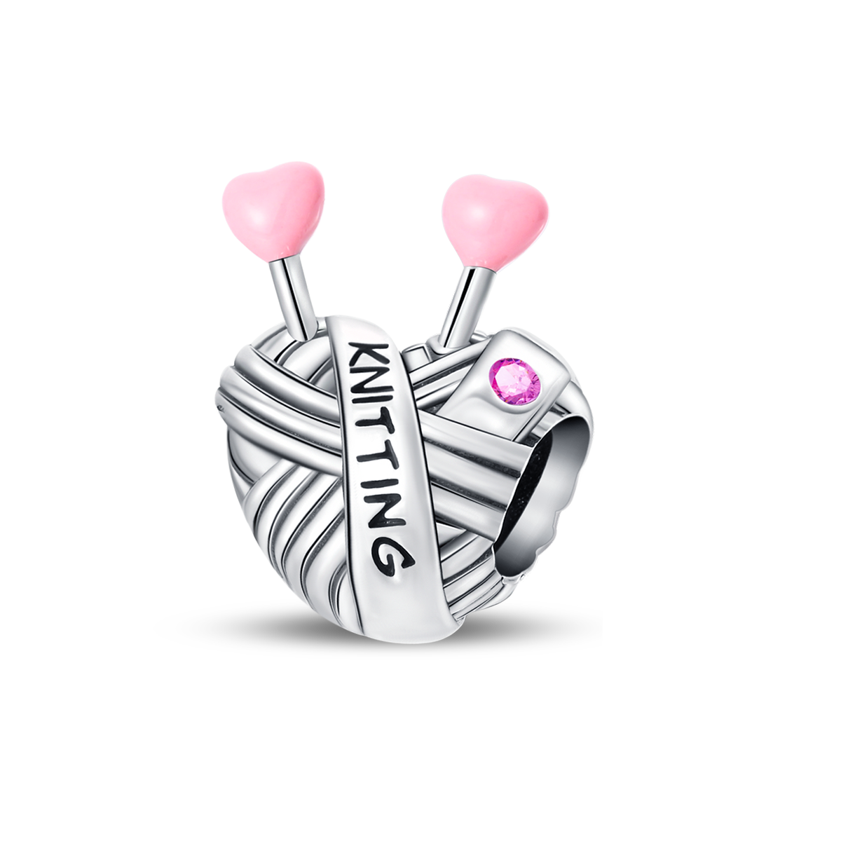 Heart-Shaped Woven Charm