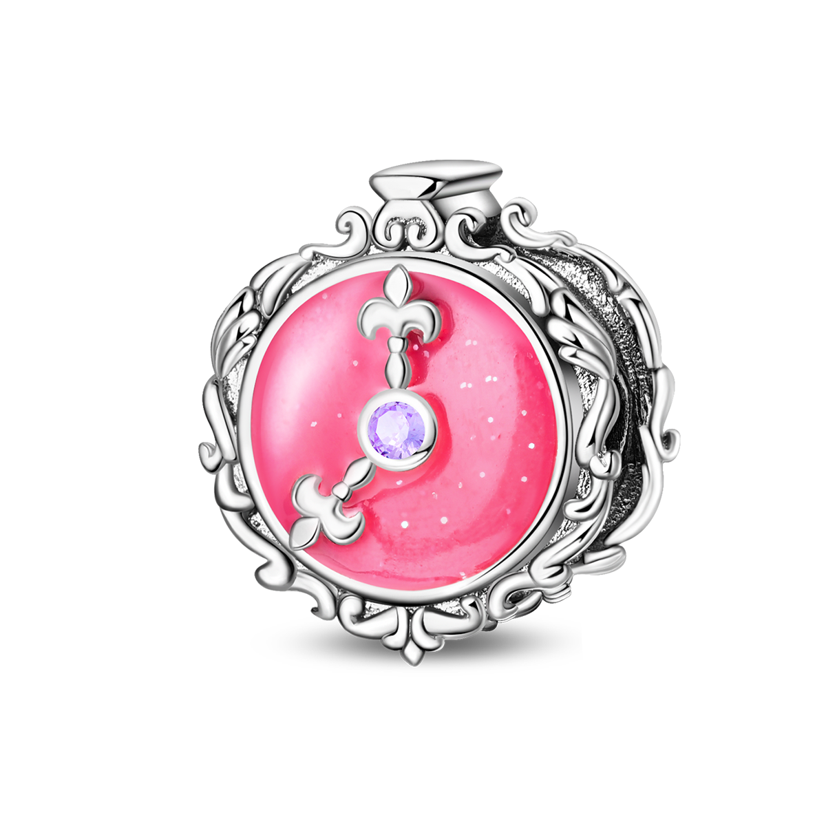 Baroque Clock Charm