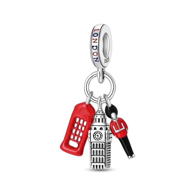 London Big Ben 3-Piece Charm Set