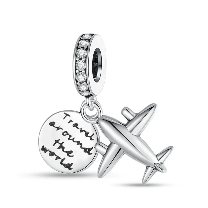 Travel Around The World Charm