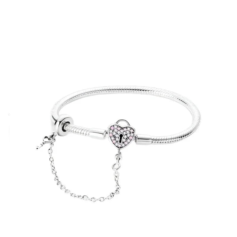 Lock and Key Charm Bracelet
