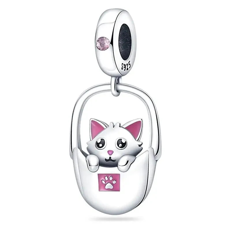 Cat In A Purse Charm