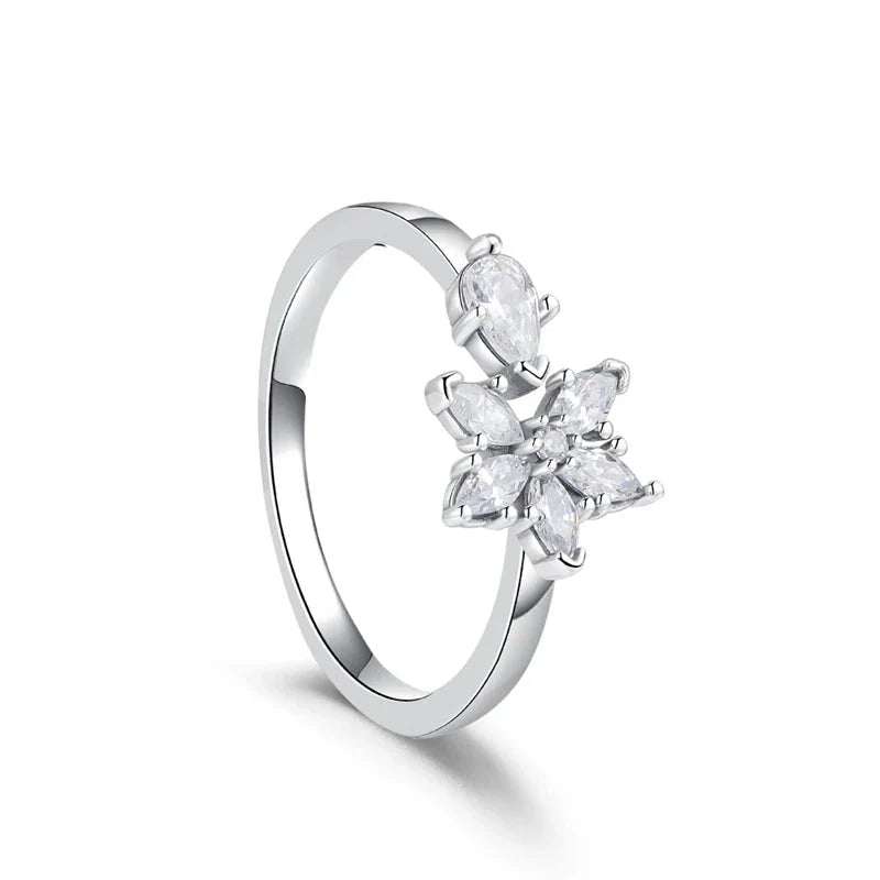 Snowflake Sterling Ring