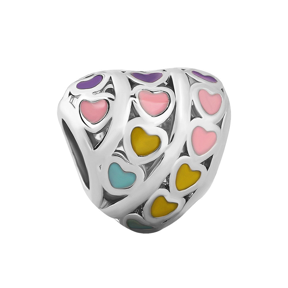 Colorful Heart Charm