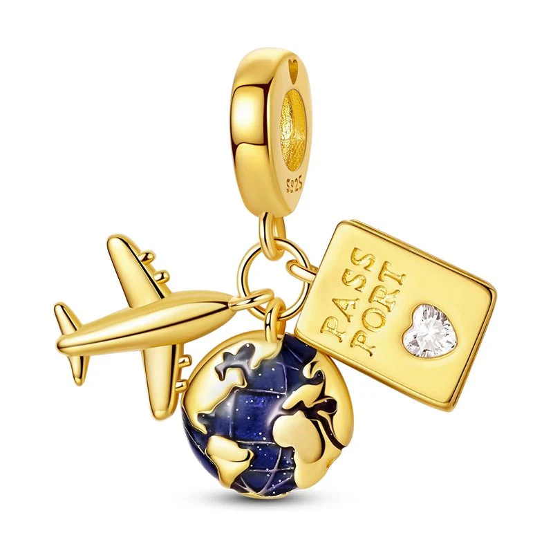 Gold Passport Charm