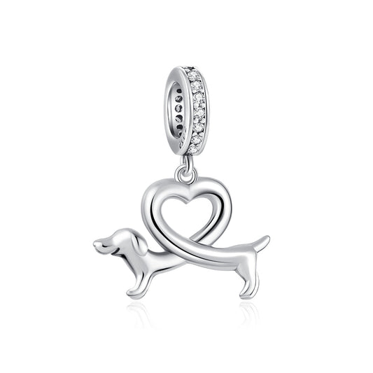 Loving Dachshund Charm
