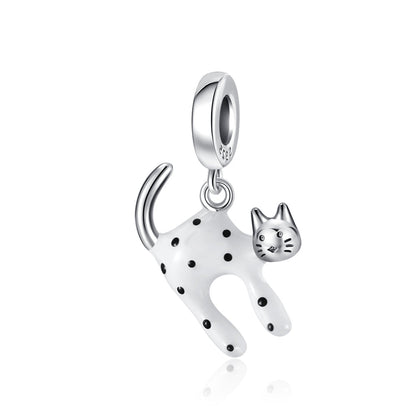 Frightened Cat Charm