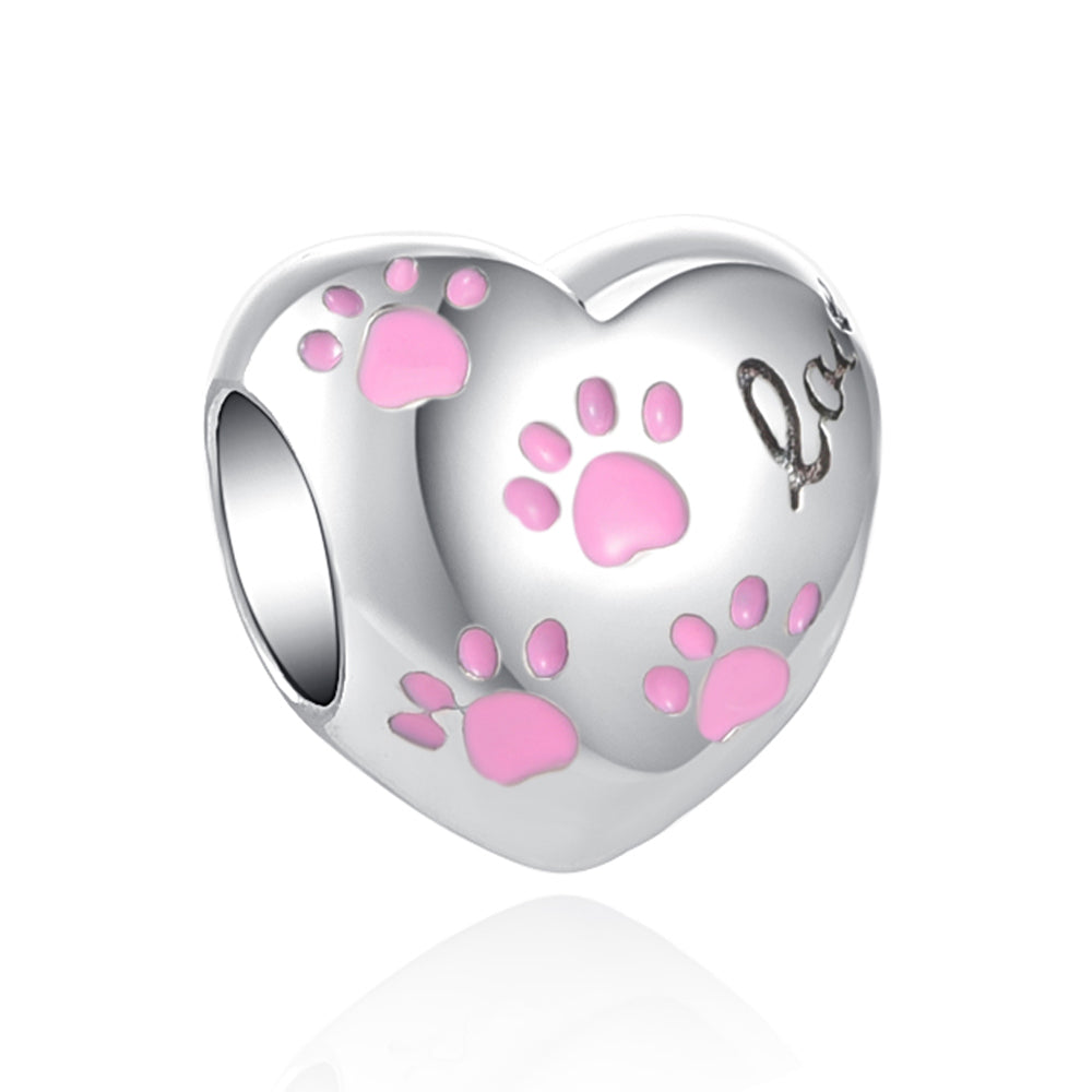 Puppy Footprints Charm