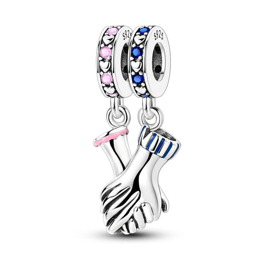 Valentine's Day Holding Hands Combination Charm
