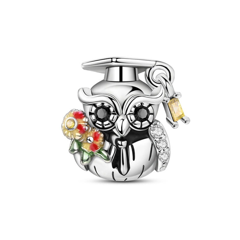 Bachelor's Hat Owl Charm
