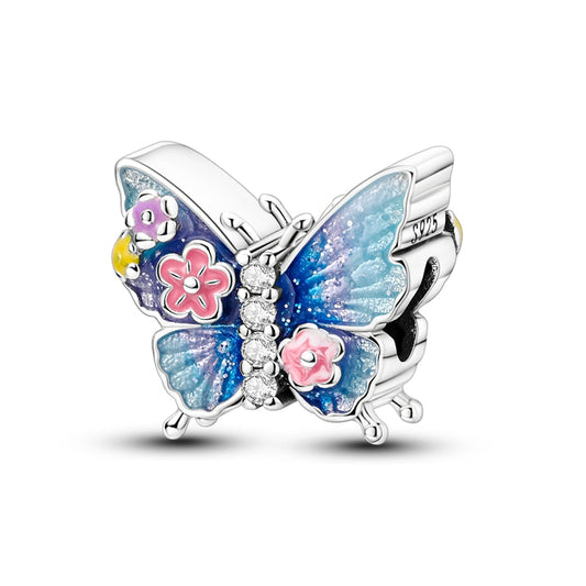 Spring Flower Butterfly Charm