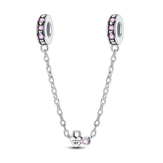 Heart Lock Love Safety Chain