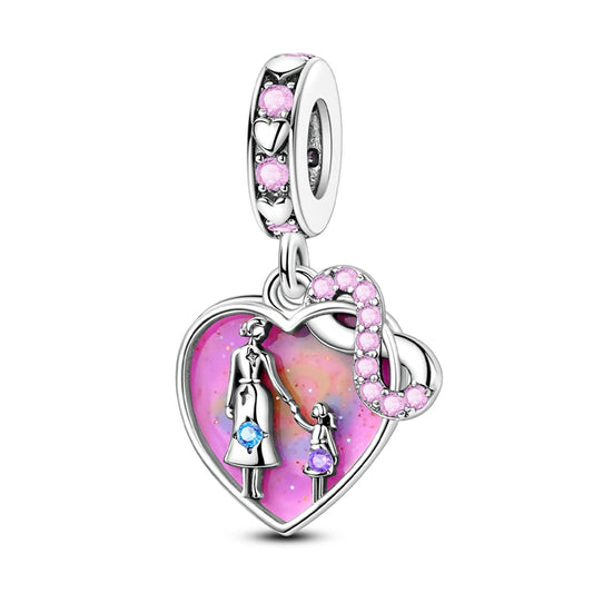 Mother's Day Pink Starry Sky Parent-Child Charm