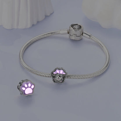 Color-Changing Cute Cat Claw Charm