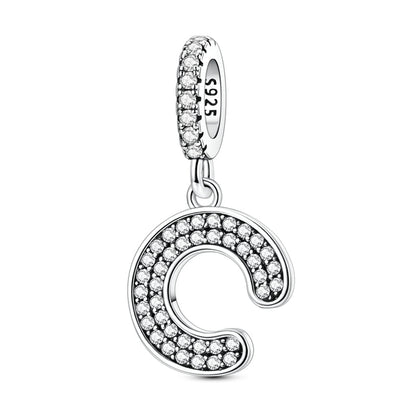 Sparkling Letter Charm