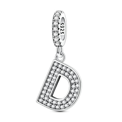 Sparkling Letter Charm
