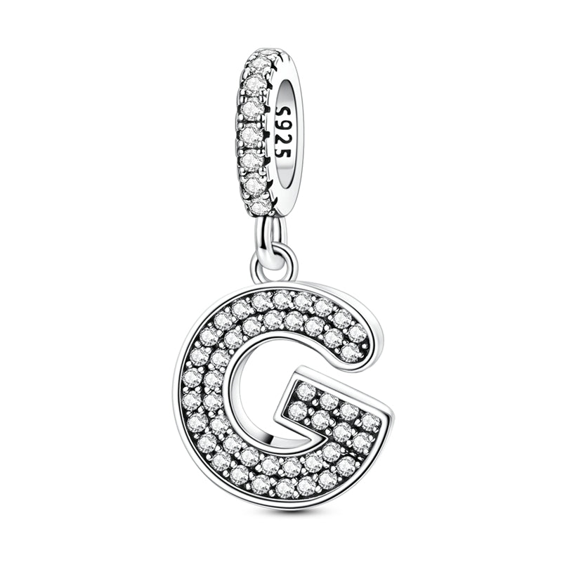 Sparkling Letter Charm