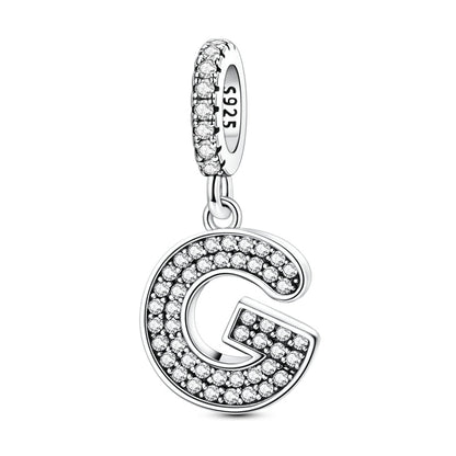 Sparkling Letter Charm