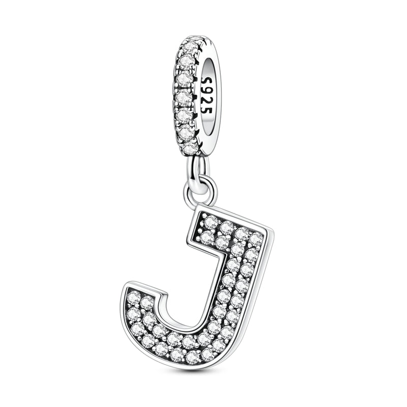 Sparkling Letter Charm