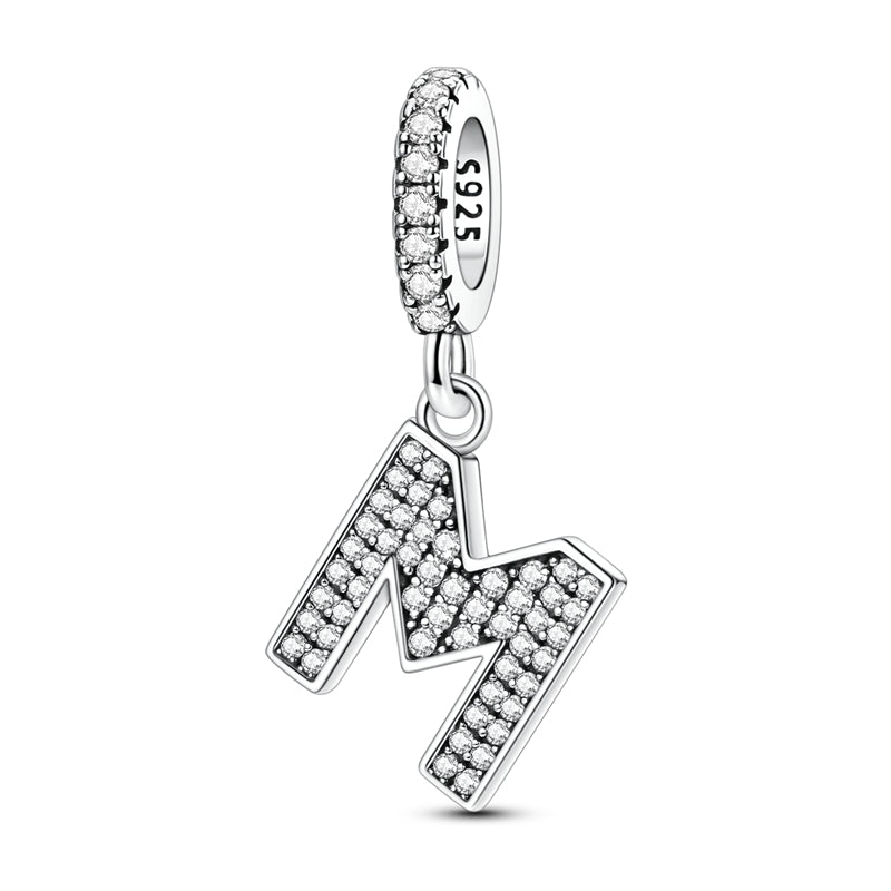 Sparkling Letter Charm