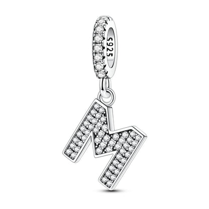 Sparkling Letter Charm