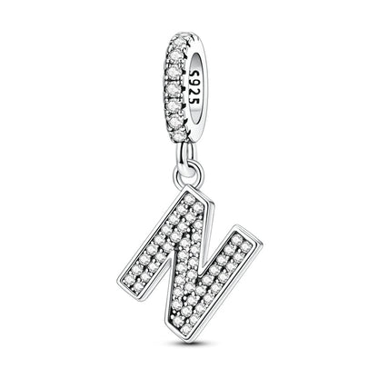 Sparkling Letter Charm
