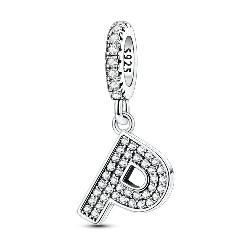 Sparkling Letter Charm