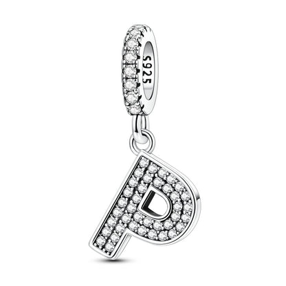 Sparkling Letter Charm
