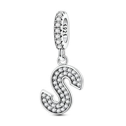 Sparkling Letter Charm