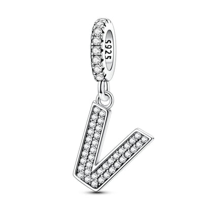 Sparkling Letter Charm
