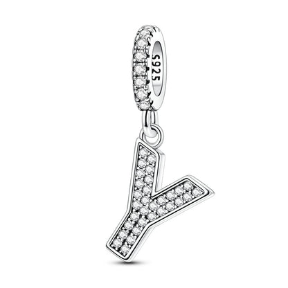 Sparkling Letter Charm