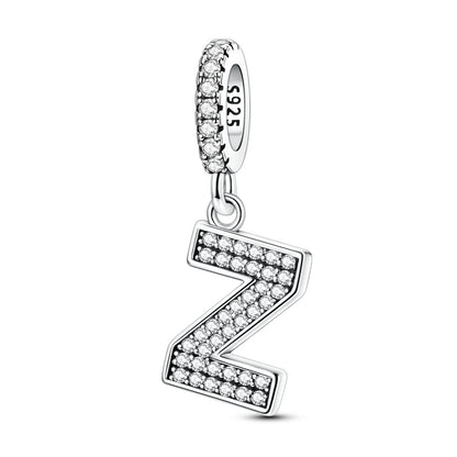 Sparkling Letter Charm