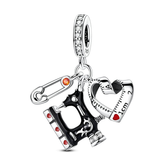 Sewing Machine Ruler Paper Clip Charm