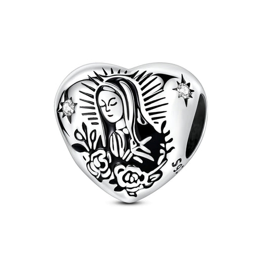 Our Lady of Mercy Heart Charm