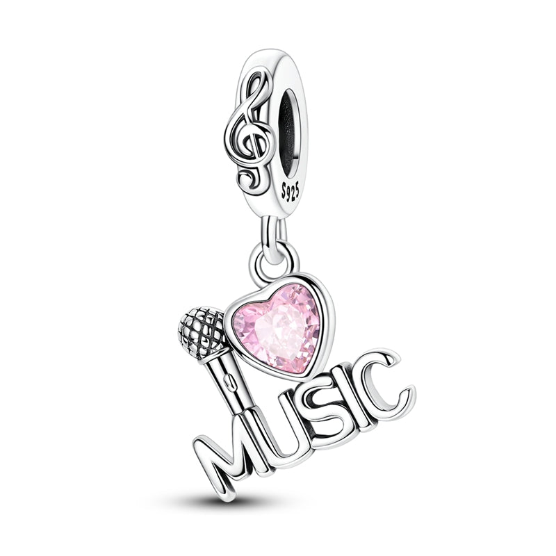 I Love Music Charm